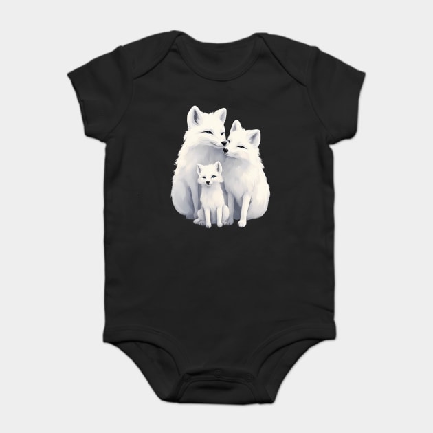 Fox Family Baby Bodysuit by animegirlnft